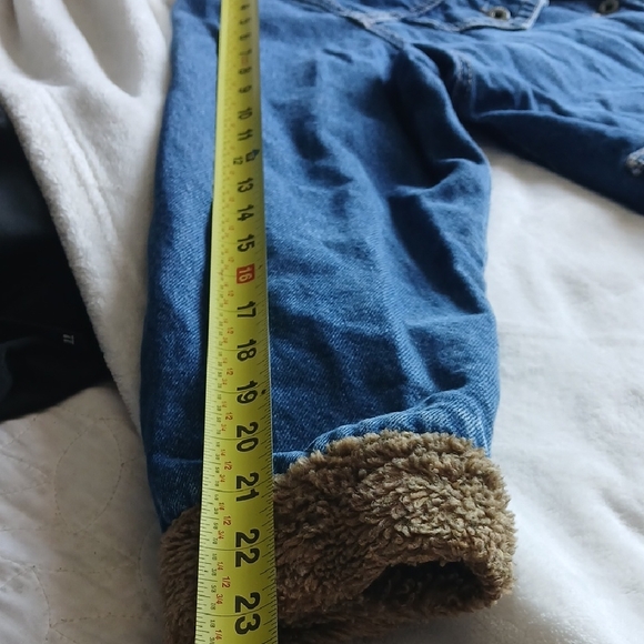 Alba Blue Denim Jacket with Warm Brown Lining - Picture 10 of 14